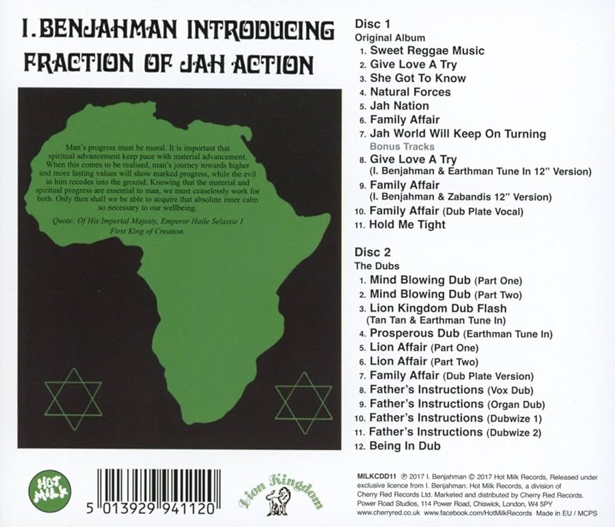 英LP I Benjahman Fraction Of Jah Action LKLP001 Lion Kingdom /00250 I Benjahman – Fraction Of Jah Action – Vinyl (LP, Limited